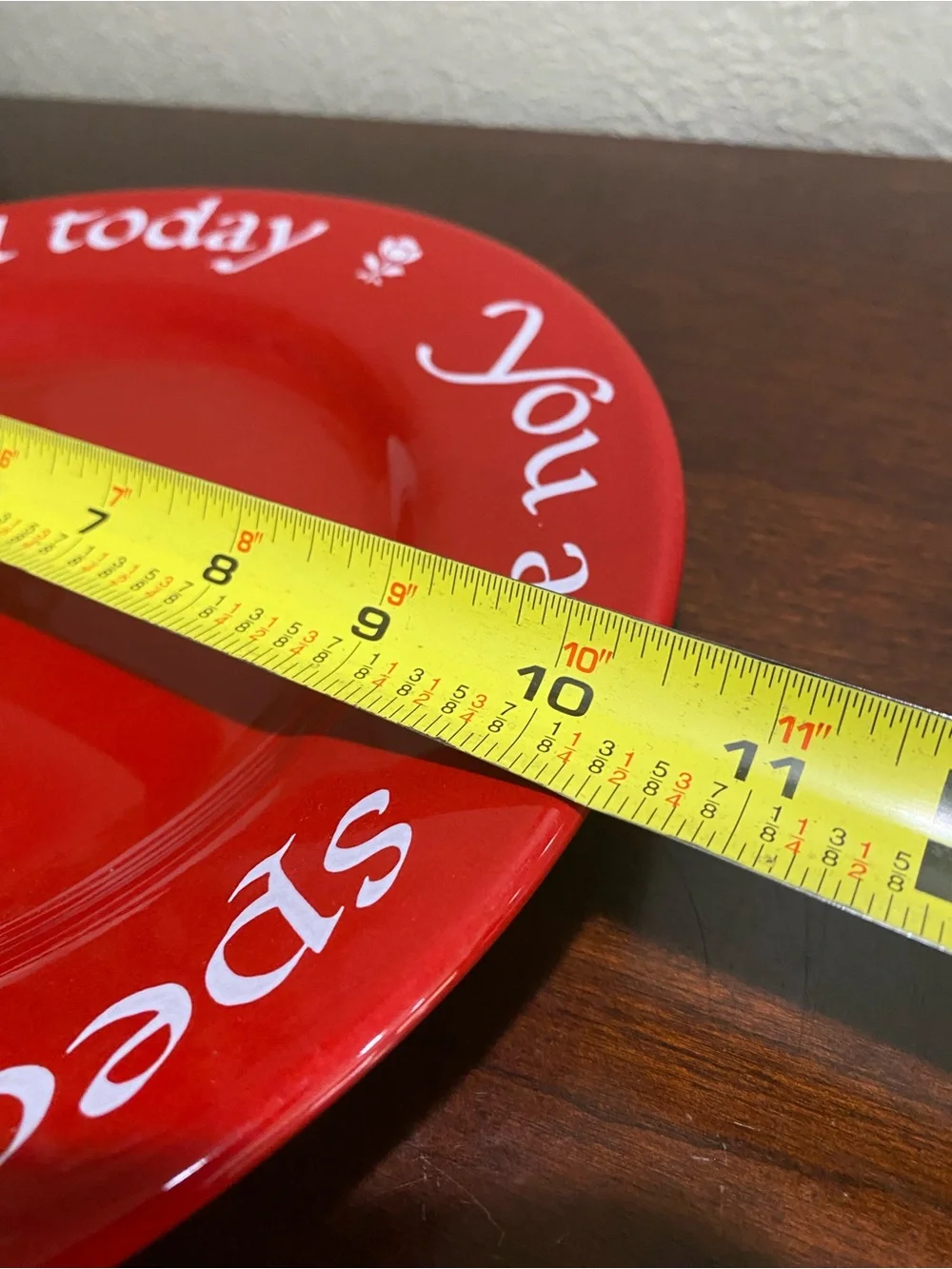 Iconic, Waechtersbach, YOU ARE SPECIAL TODAY Red Plate